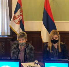 11 January 2021  European Integration Committee Chairperson Elvira Kovacs at the virtual meeting of COSAC chairpersons under the auspices of the Portuguese Presidency of the EU Council of the EU